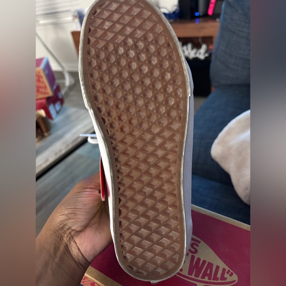 Vans Old Skool Skateboard Shoes Suede Checker Checkerboard Yellow Gray 8 - Picture 5 of 7